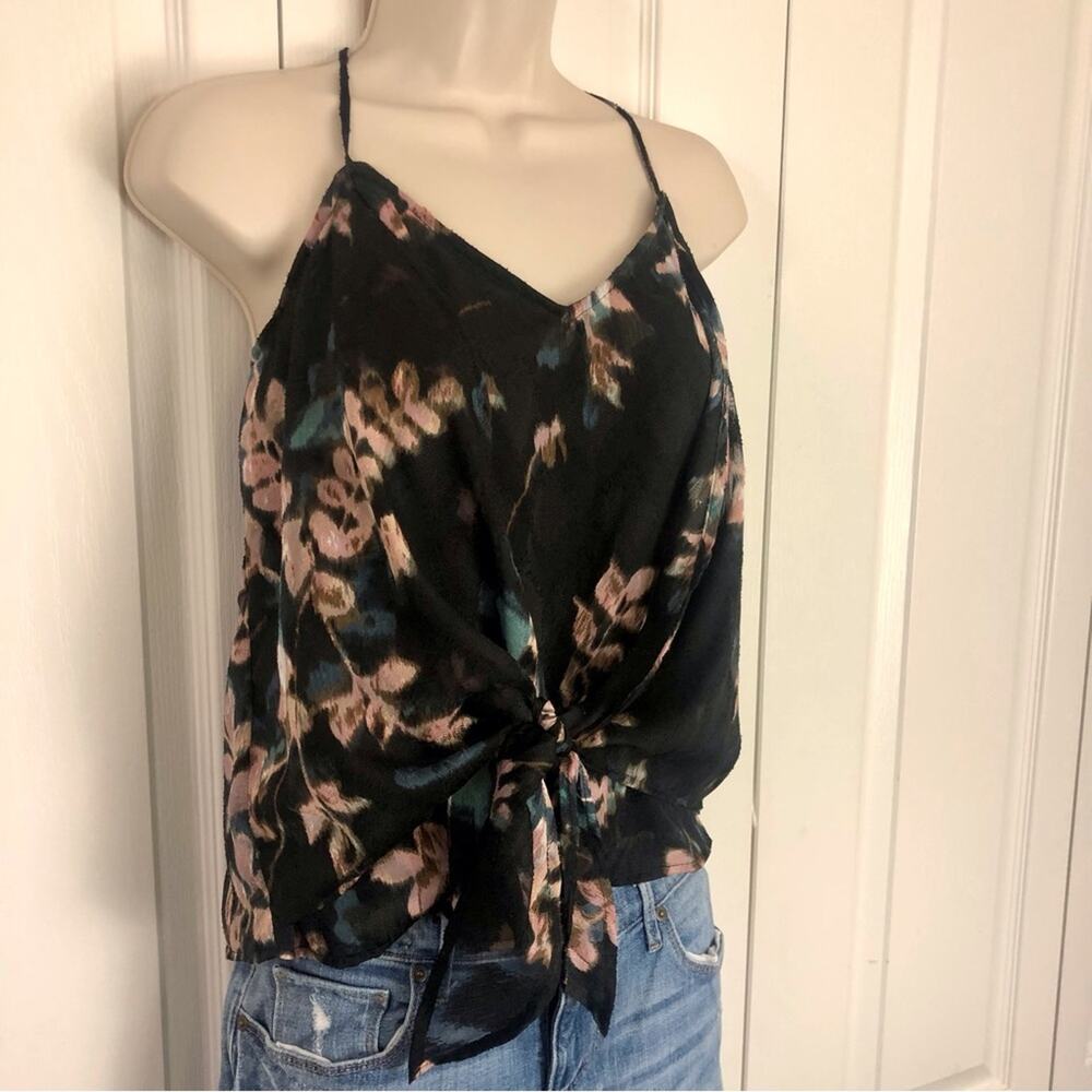 NWT Willow & Clay Black Floral Tank Top - Picture 16 of 16